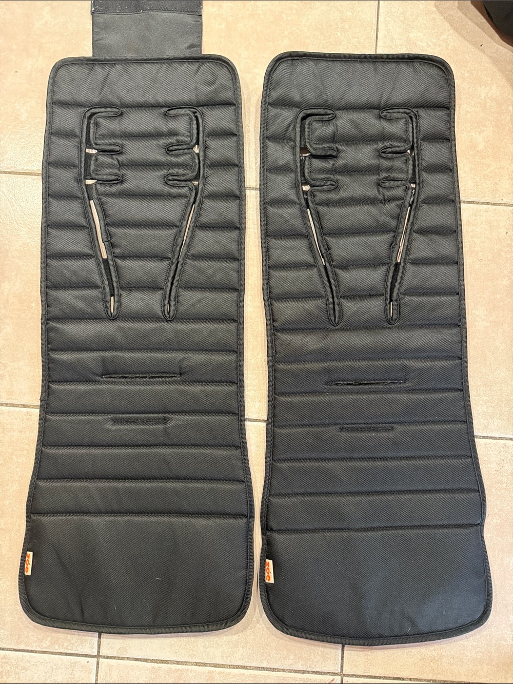 ZOE Black Padded Stroller seat cover